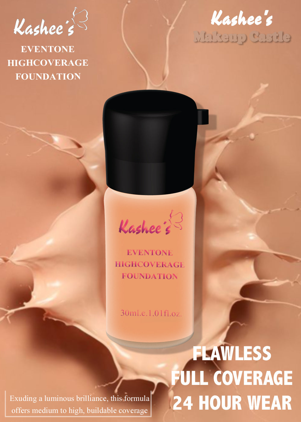 Kashee's Eventone High Coverage Liquid Foundation