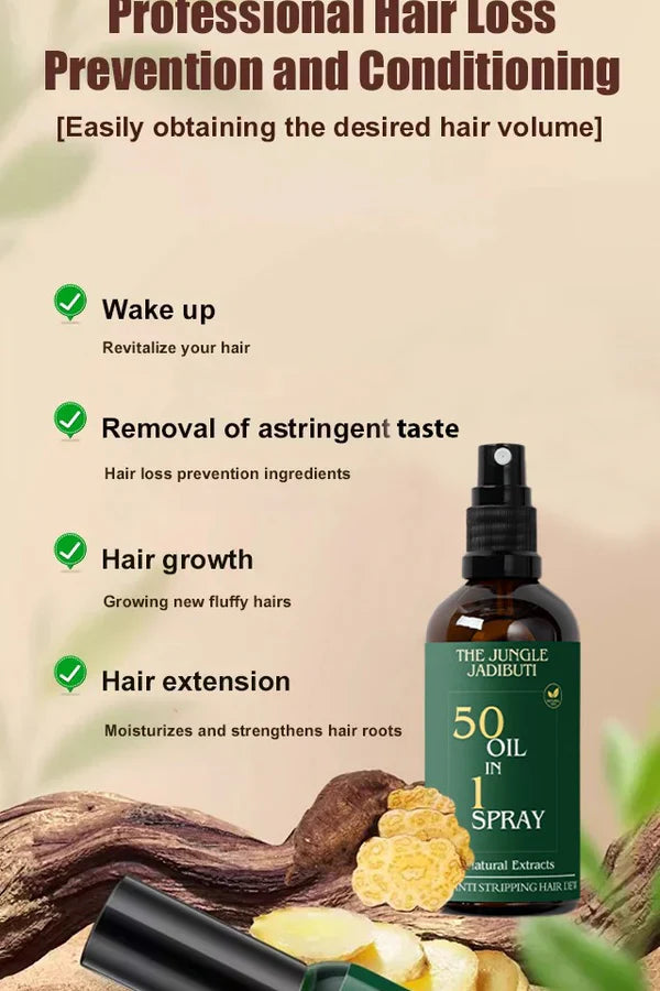 The Jungle Jaributi 50 Oil in 1 Hair Growth Spray